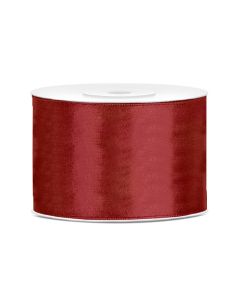 Ruban satin 50 mm - rouge foncé