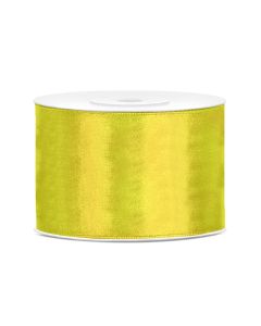 Ruban satin 50 mm - jaune foncé