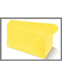 Boite dragées forme gateau jaune