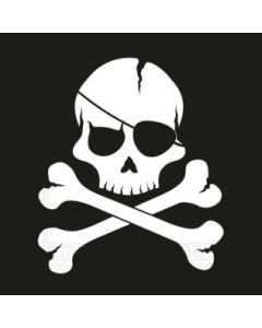 20 serviettes pirate tête de mort