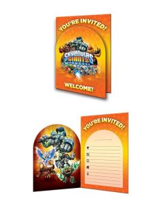 Lot 8 cartes d'invitations Skylanders Giants