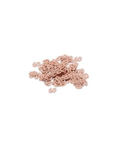 confettis 60 ans rose gold