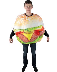 Déguisement adulte hamburger taille unique