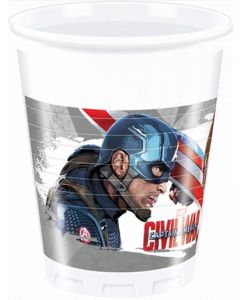 8 gobelets Avengers Civil War