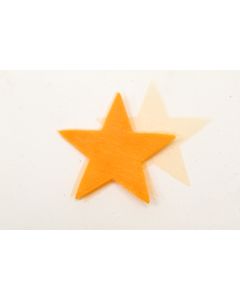 Etoiles en organza - orange