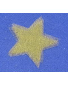 Etoiles en organza - or