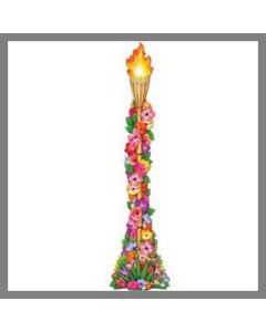 Décoration de salle - Torche fleurie - Thème Hawaï