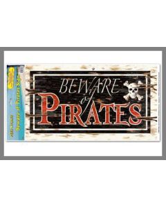 Décoration de salle "Beware of Pirates"