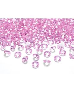 Diamant rond rose x 100 - Ø 1,2 cm