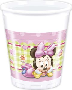 8 gobelets en plastique 20 cl - Minnie Baby