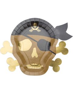 Assiettes pirate kraft