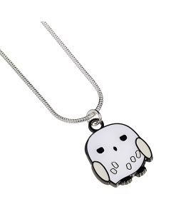 Pendentif Hedwige chibi plaqué argent 