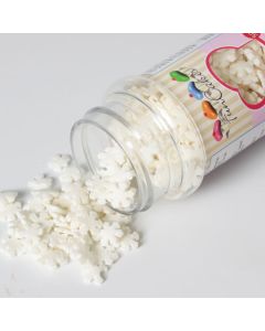 Confettis gâteau flocon de neige en sucre blanc 50 g