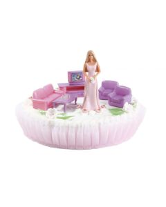 Kit figurines de gâteau Barbie « salon »