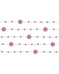 Guirlande de perles 1m30 – rose