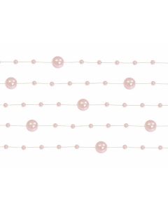 Guirlande de perles 1m30 – rose clair