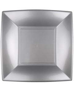 grande assiette carré argent