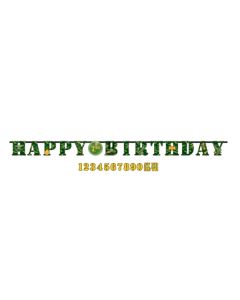 Guirlande anniversaire Camouflage militaire