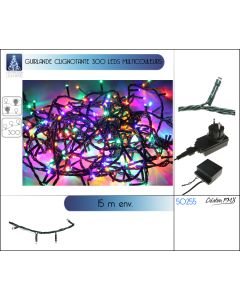 Guirlande clignotante 300 leds multticolore 15M