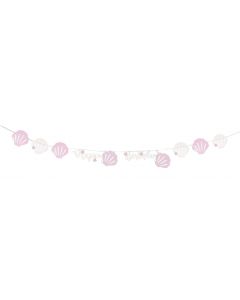 Guirlande Happy Birthday "Under the sea" - Rose et Argent