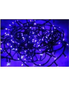 Guirlande clignotante 180 leds bleues cable vert à prix discount