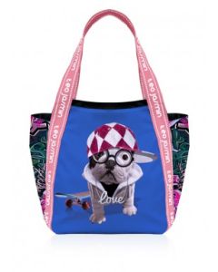 Sac cabas Teo Jasmin Hip Hop - sky indigo
