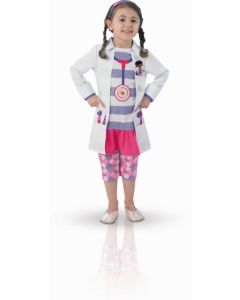 Déguisement fille Docteur la Peluche luxe - 3/4 ans