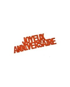 autocollant joyeux anniversaire rouge 