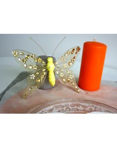 Papillon organza - jaune