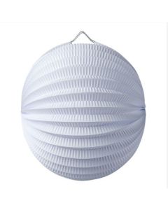 Lampion boule papier blanc pas cher