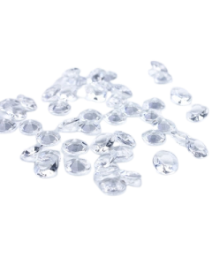 Diamant rond transparent  x 100 - Ø 1,2 cm