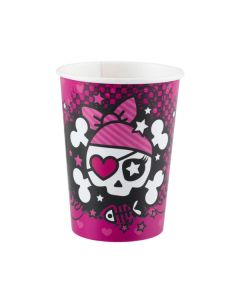 Lot 8 gobelets anniversaire Pink Pirates