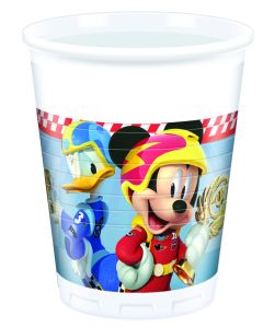 8 Gobelets Mickey Roadster Racers