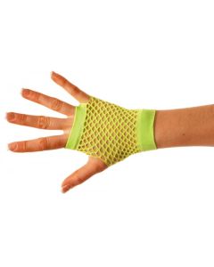 Mitaines courtes résille fluo - Vert