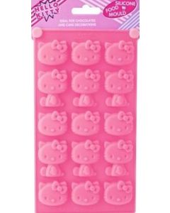 Moule en sicilone Hello Kitty pour 15 petits gâteaux.