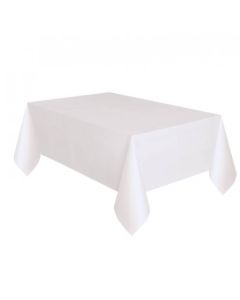 Nappe blanche en tissu - 180 x 300cm