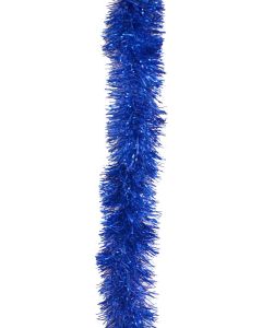 Guirlande de Noël chenille multi brins - bleu