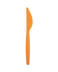 couteaux en plastique orange