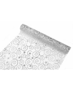 Chemin de table panache - argent