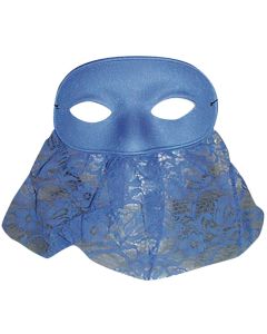 Masque Loup Dentelle - Bleu