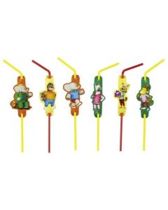 8 pailles Babar