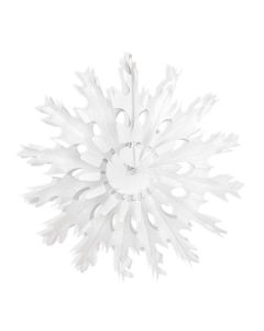 Rosace décorative flocon blanche 