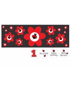 Bannière coccinelle et stickers