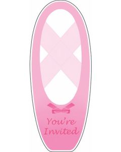 8 invitations ballerine