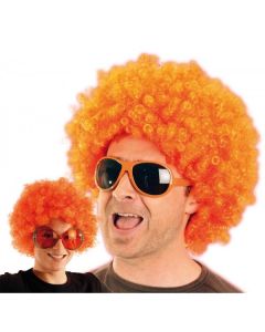 Perruque afro - orange