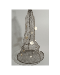 Nasse en corde et coquillages