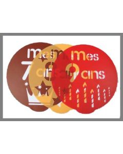 Pochoirs pour gâteau - x3 - 7, 8 et 9 ans