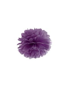 Pompon de papier buvard violet - 25 cm
