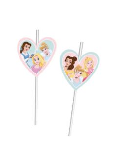 6 pailles médaillon princesses disney oser rêver