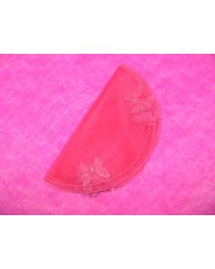 Ronds d'organza avec motifs - fuchsia